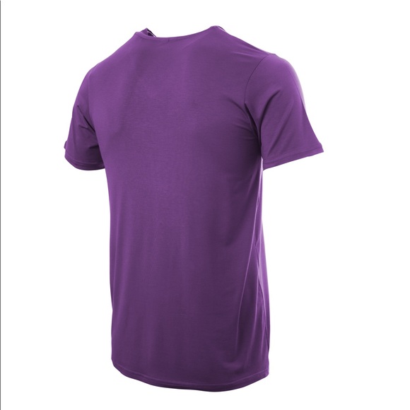 KING NEW YORK, V-NECK T-SHIRT , DARK PURPLE. - Picture 7 of 13